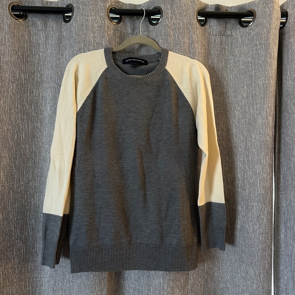 Gray and Cream Sweater